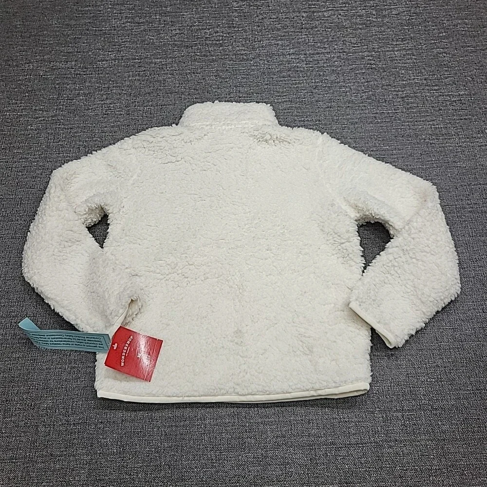 Wondershop Boys Girls Pajama Pullover Sherpa Sweatshirt Sweater Medium 8 White